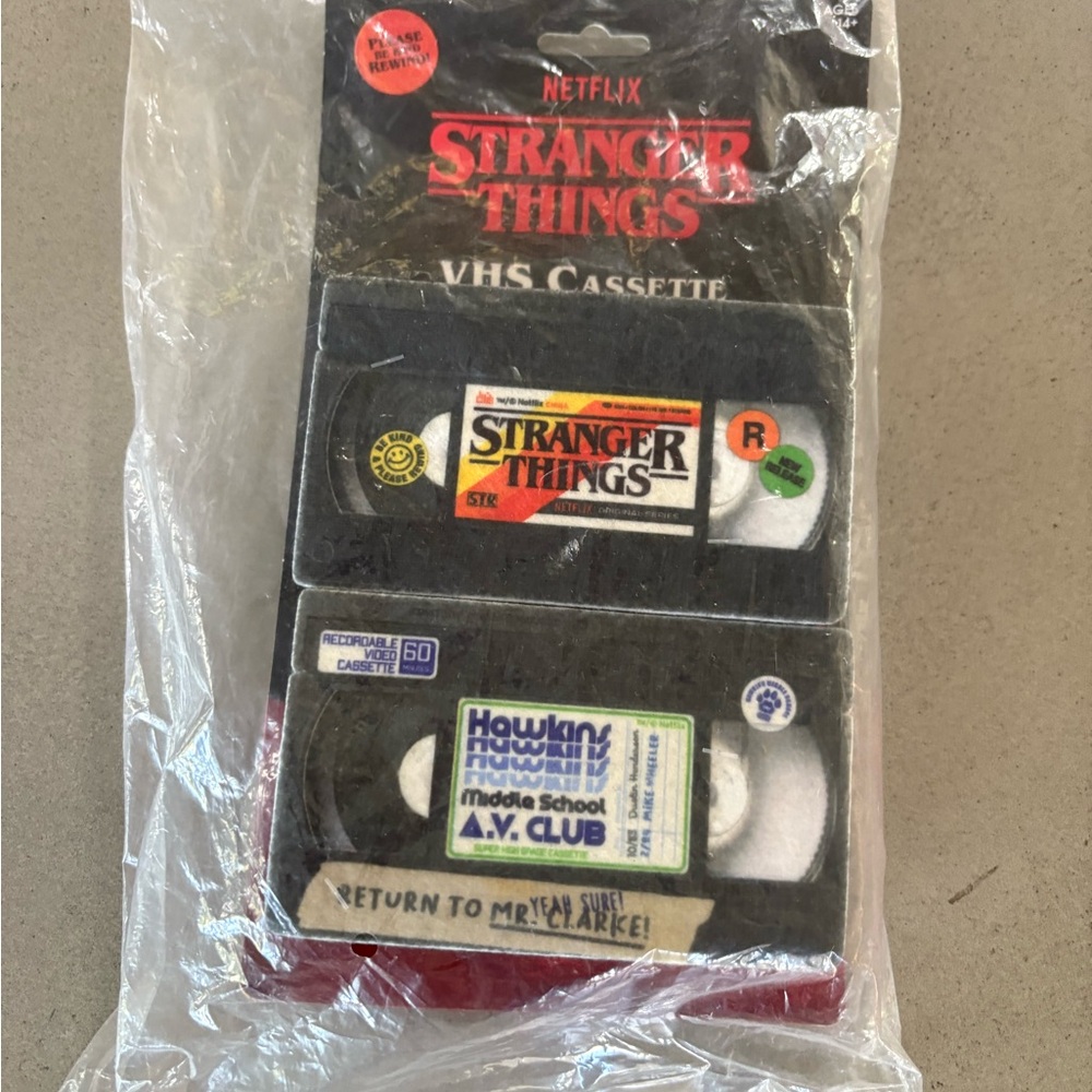 Stranger Things Faux VHS Cassette Sponge Set